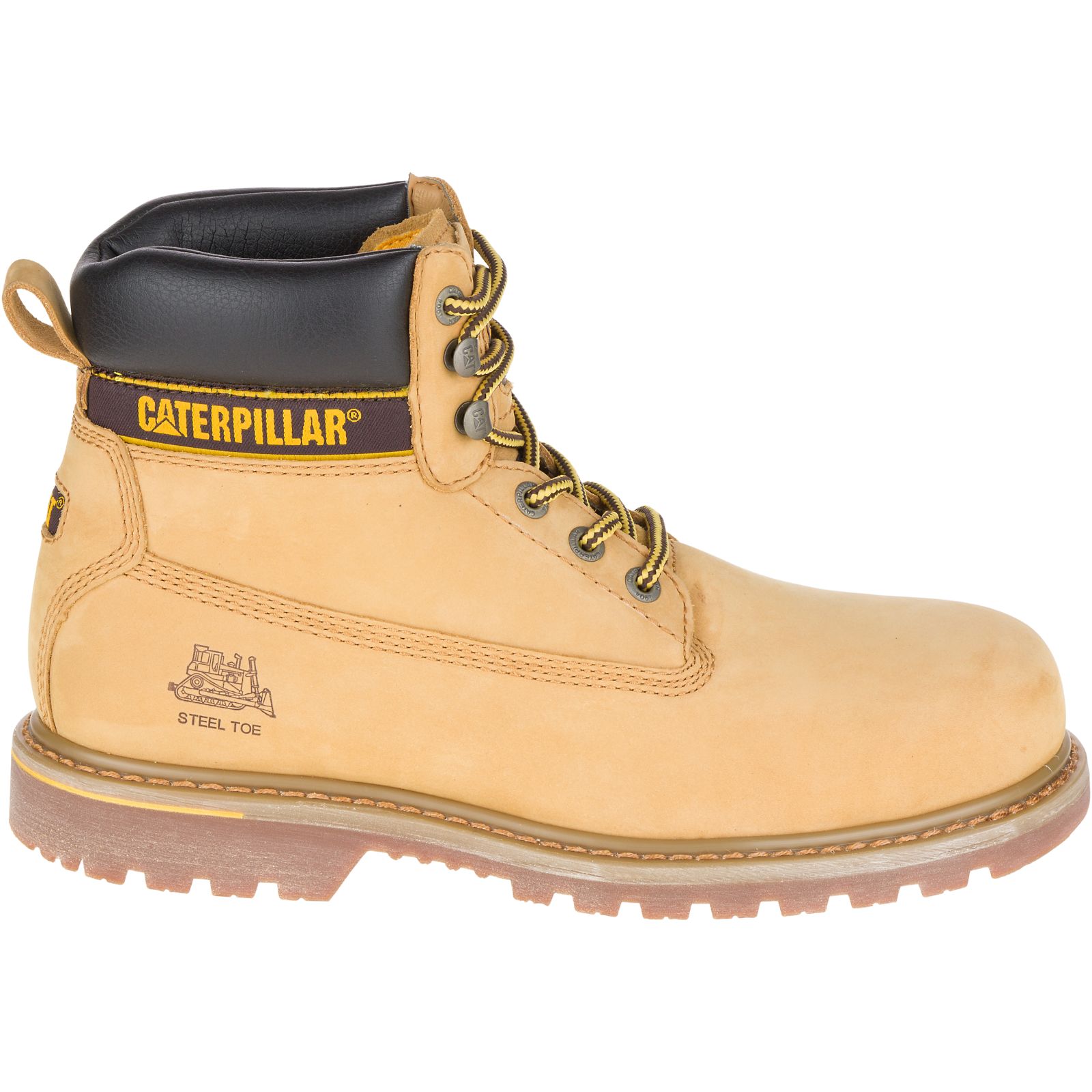 Caterpillar Men's Holton Steel Toe S3 Hro Src Work Boots Orange CAT-29357